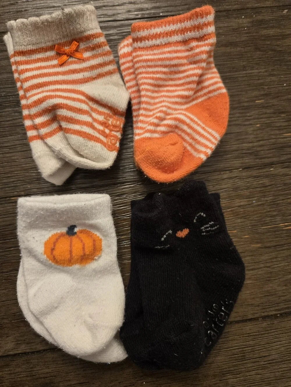Carter's Infant Socks Halloween - Fall Themed 0-3 Months